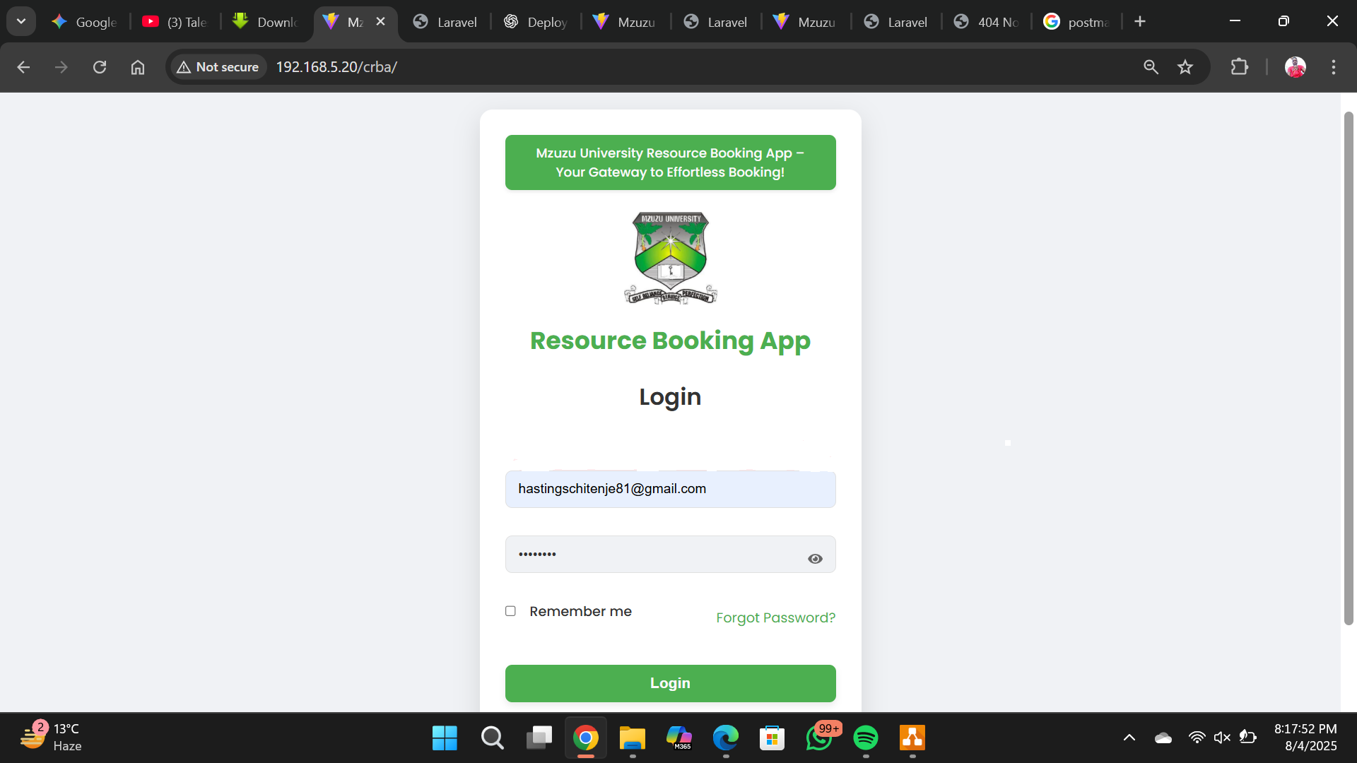 Campus Resource Booking App